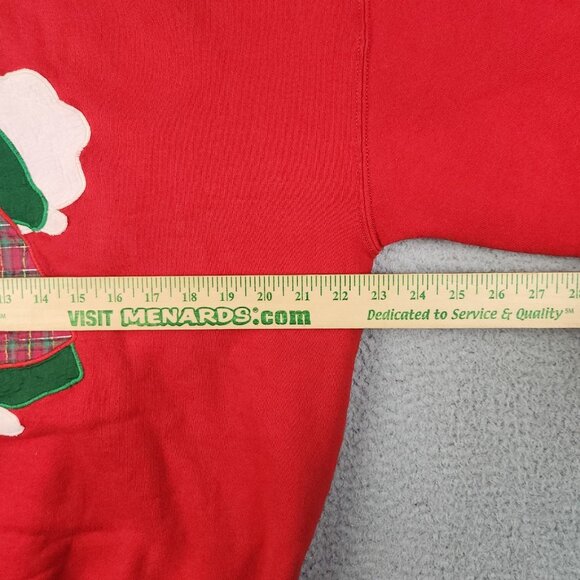 VTG Angel Christmas Sweatshirt Extra Large Embroidered Sweater 90's Grannycore - Picture 8 of 12